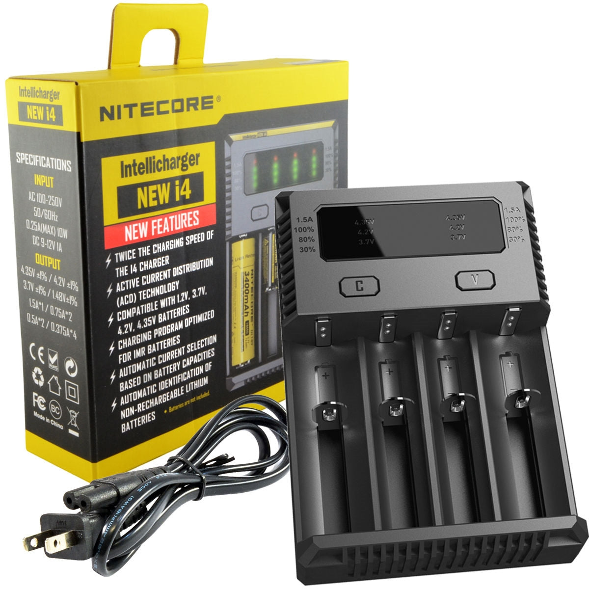 Nitecore i4 4 Channel Battery Charger